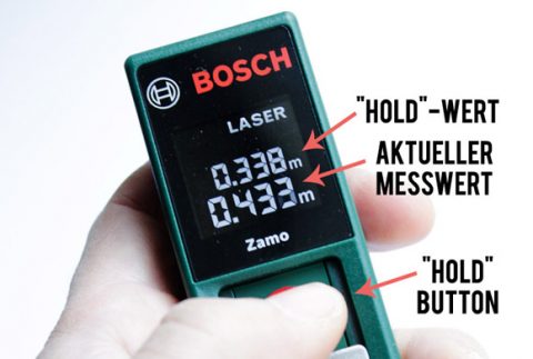 Bosch Zamo Lasermessgerät Test und Erfahrungsbericht